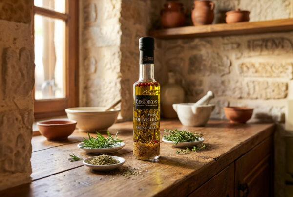 extra panenský olivový olej z Kréty Sitia grécke bylinky 200 ml